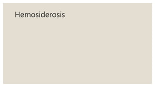 Hemosiderosis
 