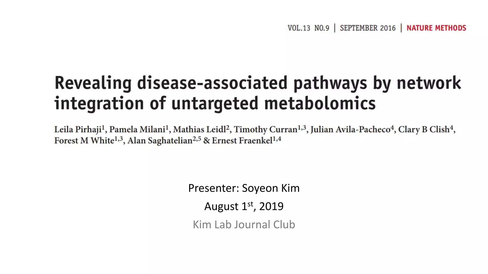 Revealing disease-associated pathways by network integration of ...