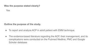Journal club on antrachoanla polyp vs ethmoid polyp | PPT