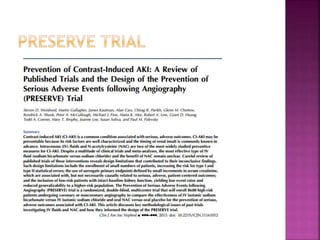 Contrast Nephropathy AKI  