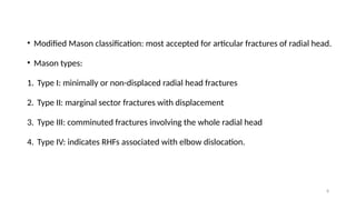 Mason Type Rsc JOURNAL CLUB PRESENTATION radial head #.pptx