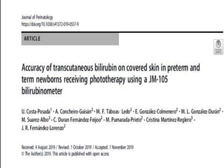 Bilirubin assesment JOURNAL CLUB TCB (1).pptx