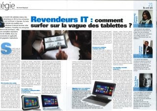 Revendeurs IT : comment surfer sur la vague des tablettes Journal des télécoms février 2012