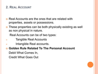 Real Accounts In Accounting Examples Journal Entries ...........pptx