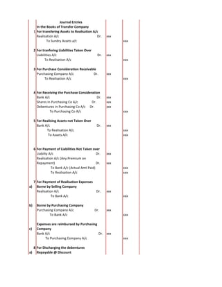 Journal entries tranfer company | PDF