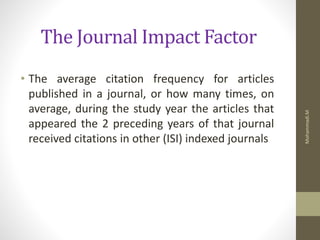 Journal evaluation and selection journal | PPTX