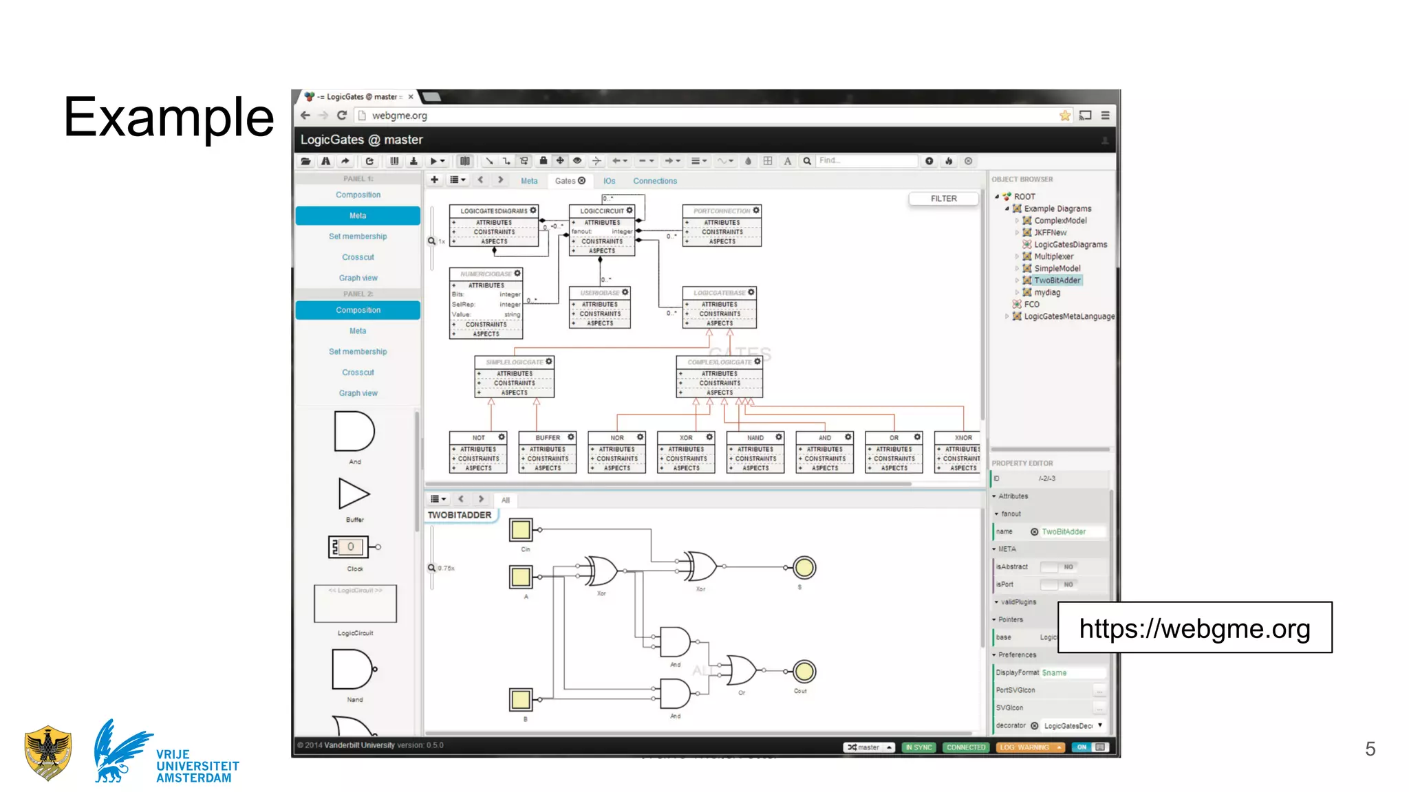 Ivano MalavoltaVRIJE
UNIVERSITEIT
AMSTERDAM
5
Example
https://webgme.org
 