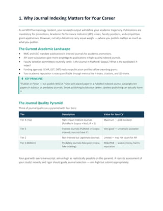 Comprehensive Guide to Journal Indexing and Author Metrics for MD ...