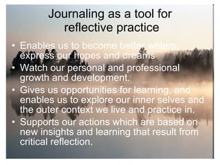 Journaling And Reflective Practice | PPT