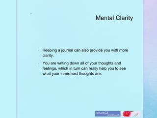 Journaling for mental and physical health | PPTX