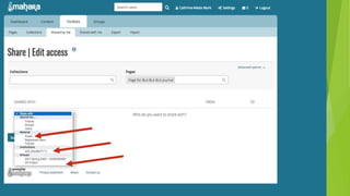 Journaling in Mahara | PPTX