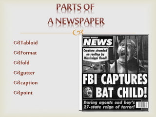 
Tabloid
Format
fold
gutter
caption
point
 