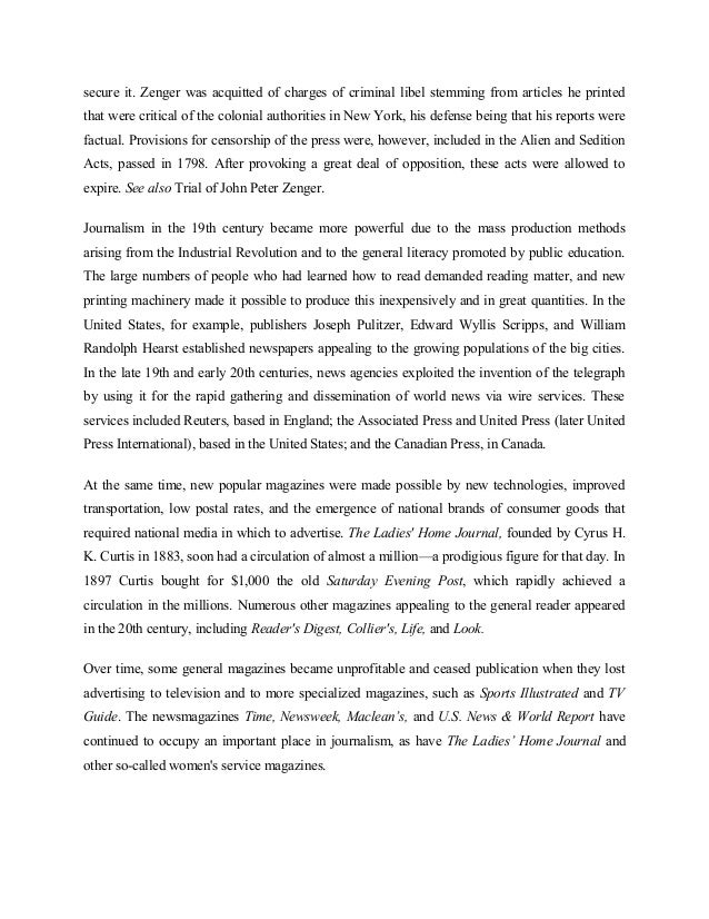 about newspapers essay forest