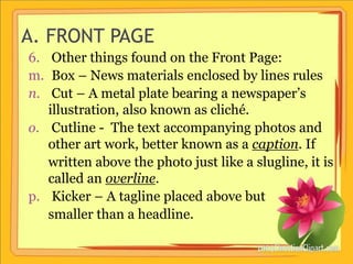 Journalism: National and Campus Newspapers Compared | PPTX