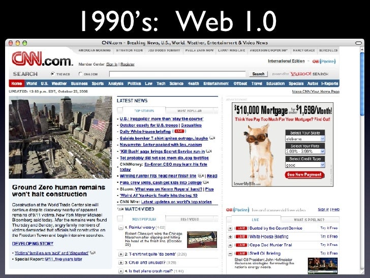 1990’s: Web 1.0