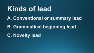 Journalism-7 MELC 5 - Lead Writing.pptx