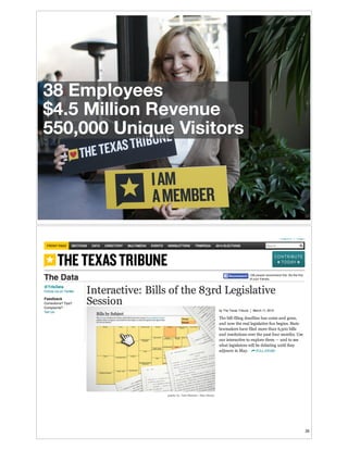 38 Employees
$4.5 Million Revenue
550,000 Unique Visitors

!25

!26

 