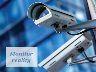 Monitor
reality
 