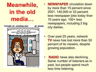 Meanwhile,
 in the old
  media…
 