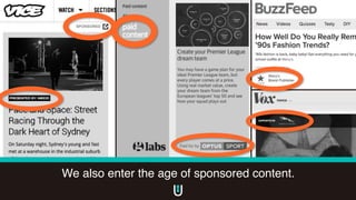 We also enter the age of sponsored content.
 