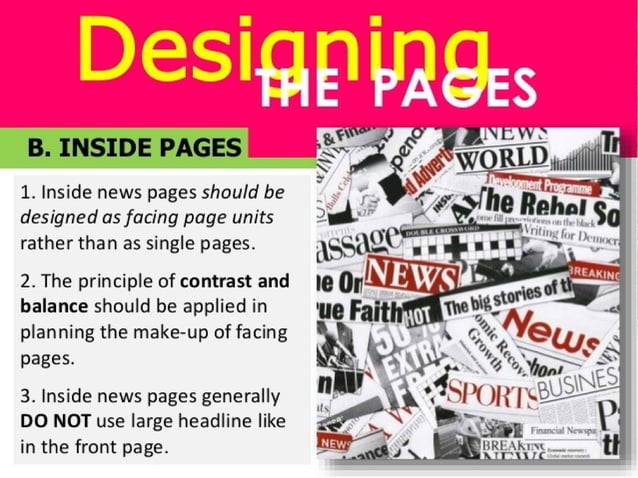 JOURNALISM - Layout newspaper , basics and principles | PPTX