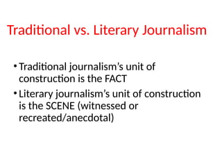 Traditional Journalism Example JOURNALISM - Layout newspaper , basics and principles | PPTX