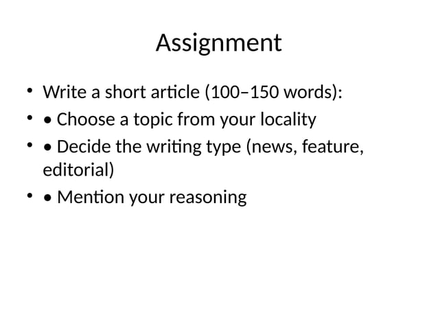 Journalism Training Presentation Pptx