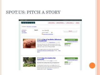 SPOT.US: PITCH A STORY 