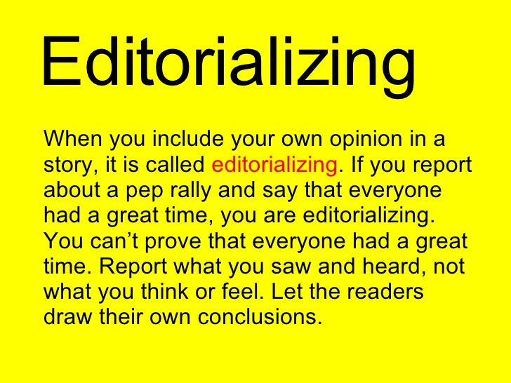 Journalistic essay