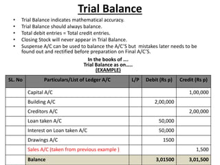 journal ledger trial balance and sheet investing cash flow definition total financial report