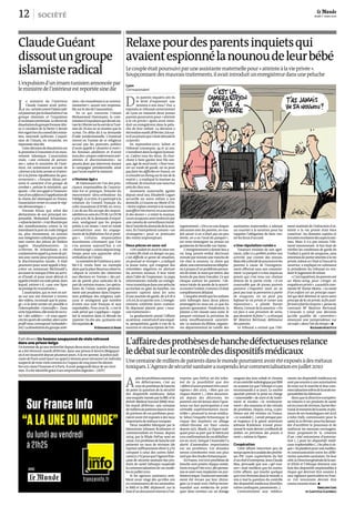 Lyon
Correspondant
D
es parents inquiets ont-ils
le droit d’espionner une
nounou à son insu? Oui, a
répondu le tribunal correctionnel
de Lyon en relaxant deux jeunes
parents poursuivis pour «atteinte
à la vie privée» après avoir intro-
duit un enregistreur dans la pelu-
che de leur enfant. La décision a
étérenduemardi28février,àlasui-
ted’unprocèsquis’étaitdérouléle
12janvier.
En septembre2010, Julien et
Deborah Lemarquis, 34 et 32 ans,
s’installentdanslarégionlyonnai-
se. Cadres tous les deux, ils cher-
chent à faire garder leur fils uni-
que, âgé de neuf mois. «Pour trou-
ver un mode de garde, on ne peut
pas faire les difficiles en France, on
a consultéun listingsurle sitede la
mairie», a expliqué la maman au
tribunal.Ilstrouventunenourrice
près de chez eux.
Assistante maternelle agréée
depuis neuf ans, Elisabeth Lugart
accueille un autre enfant à son
domicile,à Couzon-au-Mont-d’Or.
«Notre enfant rentraità la maison
assoifféettrèsénervé,onaaccumu-
lé des doutes», a relaté la maman.
Leurssoupçons sont renforcéspar
une caméra de surveillance instal-
léeàl’entréedudomiciledelanou-
nou. Ils l’interprètent comme «un
stratagème» pour se prémunir
des visites impromptues.
Deux pièces en sous-sol
«Onvoulaitenavoirlecœurnet,
si notre fils était en danger ou pas,
c’est difficile ce genre de situation,
on pouvait se tromper», a indiqué
la jeune mère, qui craignait des
retombées négatives en alertant
les services sociaux. Il leur vient
alors l’idée de l’espionner. Le papa
informaticien installe un enregis-
treurnumériquedansunepeluche
accrochée au gilet du bambin. Les
parents captent ainsi les sons
d’une journée de garde, de 9h18 à
17h00,le20janvier2011.L’enregis-
trement confirme leurs craintes.
Ils déposent plainte pour «mau-
vaistraitements».
La gendarmerie prend l’affaire
ausérieux:ouvertured’uneenquê-
te, perquisition, garde à vue de la
nourrice et retranscriptionde l’en-
registrement.«Ona eu une longue
discussionavec les parents, on vou-
lait savoir si on n’était pas un peu
limite, on a eu l’aval du parquet»,
est venu témoigner au procès un
gendarmedeNeuville-sur-Saône.
L’enregistrementa donné lieu à
un long procès-verbal décrivant
minuteparminuteunetranchede
vie chez la nounou. Le chien qui
aboie,uneconversationautélépho-
neàproposd’unproblèmeperson-
nelde santé,le mariqui rentre,des
bruits de pas dans l’escalier. Ce qui
choque surtout les parents: l’ab-
sence totale de parole de la nourri-
ceenversl’enfant.Commes’ilétait
complètementdélaissé.
L’enquêterévèlequelesenfants
sont hébergés dans deux pièces
aménagées en sous-sol, ce que les
parents ignoraient. Finalement, la
plainte a été classée sans suite, le
parquet estimant la privation de
soins insuffisamment caractéri-
sée. La maison du Rhône, organis-
me départemental de tutelle des
assistantes maternelles, a adressé
un courrier à la nourrice pour lui
rappeler l’obligation de faire visi-
terleslieuxd’accueil.
«Une réputation ruinée»
Toujours titulaire de son agré-
ment, celle-ci a préféré arrêter son
activité, par crainte des ennuis.
Maiselleadécidédepoursuivreles
parents à cause de l’enregistre-
ment effectué sans son consente-
ment.Leparquetn’arienrequisau
procès qui s’est tenu sur citation
directe de la partie civile. «Il est
concevable que de jeunes parents
puissent s’inquiéter mais on ne
peut pas tout se permettre à partir
de soupçons, on ne peut pas
bafouer la vie privée et ruiner une
réputation », a plaidé Xavier
Moroz,l’avocatdelanourrice.«On
est face à une privation de soins,
quedevaient-ilsfaire?», a rétorqué
Me
Béatrice Bertrand, défenseur
desparents.
Le tribunal a estimé que l’élé-
ment matériel de l’infraction d’at-
teinte à la vie privée était bien
constitué: les données captées et
écoutéesrecelaientdesaspectsinti-
mes. Mais il n’a pas retenu l’élé-
ment intentionnel: le but était de
vérifier les conditions de garde de
l’enfant à partir de soupçons, sans
intentiondeporteratteinteàlavie
privée,mêmesic’étaitàl’insudela
nourrice, a expliqué en substance
la présidente du tribunal en ren-
dantle jugementde relaxe.
«C’estinquiétant,lesparentsont
un blanc-seing pour s’ériger en
enquêteursprivés»,aaussitôtcom-
menté Me
Xavier Moroz. «La santé
d’un enfant est un principe essen-
tiel qui doit détrôner le sacro-saint
principe de la vie privée, la fin justi-
fietoutàfaitlesmoyens»,penseau
contraire Me
Béatrice Bertrand.
L’avocate a salué une décision
qu’elle qualifie de «première»
amorçant une jurisprudence sur
unsujet«dansl’airdu temps».p
Richard Schittly
société
L
e ministre de l’intérieur
Claude Guéant avait préve-
nu:saluttecontrel’islamradi-
calpasseraitparladissolutiond’un
groupe islamiste et l’expulsion
d’unimamextrémiste.Ledécretde
dissolutiondugroupeForsaneAliz-
za («cavaliers de la fierté») devait
êtresignélorsduconseildesminis-
tres, mercredi 29février. L’expul-
sion de l’imam, en revanche, est
repousséesinedie.
Cettedécisiondedissolutionest
la première à l’encontred’un mou-
vement islamique. L’association
visée, «une centaine de person-
nes», selon le ministère de l’inté-
rieur, est notamment accusée de
«former à la lutte armée et d’atten-
ter à la forme républicaine du gou-
vernement». «Forsane Alizza pré-
sente le caractère d’un groupe de
combat», précise le ministère, qui
ajoute: «Par sonappelà l’instaura-
tiond’uncalifatetàl’applicationde
la charia (loi islamique) en France,
l’associationremet en cause le régi-
medémocratique.»
Forsane Alizza, qui, selon des
déclarations de son principal res-
ponsable, Mohamed Achamlane,
«refuselalaïcité»,s’estillustréepar
des manifestations contre la loi
interdisantleportduvoileintégral
ou, plus récemment, en soutien
aux intégristes catholiques protes-
tant contre des pièces de théâtre
jugées blasphématoires. Le
10février, M. Achamlane, a été
condamnéenappelà4moisdepri-
son avec sursis pour provocationà
la discrimination raciale; il était
poursuivi pour avoir appelé à boy-
cotter un restaurant McDonald’s,
accusantla marque d’être au servi-
ce d’Israël, et pour avoir détruit et
appeléàbrûleruncodepénal,dans
lequel, estime-t-il, «pas une ligne
neprotègelesmusulmans».
L’association, qui se met en scè-
ne sur son site Internet à travers
des vidéos, reconnaît que le passa-
ge «à la lutte armée est possible si
l’islamophobie s’intensifie». Dans
cettehypothèse,elletentederecru-
ter «des soldats»: «Si vous appré-
ciezlessportsdecombat,alorsvotre
profil nous correspond inchaalah»
(sic).Ladissolutiondugroupeamè-
nera «les musulmans à se commu-
nautariser», assure son responsa-
blesurle sitedel’association.
En ce qui concerne l’imam
Mohammed Hammami, la com-
missiond’expulsionquidevaitsta-
tuerle7févriersurlesortdeceTuni-
sien de 76ans ne se réunira que le
15mai. Un délai dû à sa demande
d’aide juridictionnelle. L’éventuel
renvoi en Tunisie de ce religieux
accusé par les pouvoirs publics
d’avoir appelé à «fouetter à mort»
les femmes adultères et d’avoir
tenudes«proposviolemmentanti-
sémites et discriminatoires» ne
pourra donc pas intervenir durant
la campagne présidentielle, ainsi
quel’avaitespéréleministre.
«Homme âgé»
M.Hammami est l’un des prin-
cipaux responsables de l’associa-
tion Foi et pratique, branche du
mouvement ultra-orthodoxe du
Tabligh.A ce titre,il aparticipéà la
création du Conseil français du
culte musulman (CFCM), en 2003.
L’un de ses fils occupe des respon-
sabilitésauseinduCFCM.LeCFCM
a pris acte de la demande d’expul-
sion, soulignant que les propos
prêtés à cet imam «sont en totale
contradiction avec les engage-
ments de la fédération Foi et prati-
que ». Certains responsables
musulmans s’étonnent que l’on
s’en prenne aujourd’hui à cet
«hommeâgé»,connudepuislong-
temps pour son approche ultra-
orthodoxe de l’islam.
Leministèredel’intérieura,sem-
ble-t-il, voulu faire un exemple
alorsquelaplaceBeauvauobserve,
«depuis la victoire des islamistes
aux élections en Tunisie», des pri-
ses de parole plus radicales de la
part de certains imams. Les spécia-
listes de l’islam notent générale-
ment une prudence dans l’expres-
sion publique des religieux radi-
caux et soulignent que nombre
d’entre eux sont français et non
expulsables. Pour ceux-là, «c’est le
code pénal qui s’applique» rappe-
lait le ministre dans Le Monde du
3janvier. En dix ans, 34imams ont
étéexpulsés.p
Stéphanie Le Bars
ClaudeGuéant
dissoutungroupe
islamisteradical
L’expulsiond’unimamtunisienannoncéepar
leministredel’intérieurestreportéesinedie
Fait divers Un homme soupçonné de viols retrouvé
dans une prison belge
Un homme de 40ans recherchédepuis deux mois par la police françai-
se a été retrouvé,mardi 28février, dans une prisond’Anvers (Belgique)
où il est incarcéré depuis plusieurs jours. A la mi-janvier, la police judi-
ciairede Paris avait lancé un appel à témoin pour retrouver cet individu
suspectéde trois viols commisen l’espace de cinq jours fin décem-
bre2011 dans l’Essonneet à Paris. Il avait poignardédeux de ses victi-
mes.Il a été identifié grâce à ses empreintesdigitales.–(AFP.)
du lundi au vendredi
à 21h25
franceinfo.fr
“A LA UNE DU MONDE”
Sur France Info
avec
A
prèslesprothèsesmammai-
res défectueuses, c’est au
tourdeprothèsesdehanche
de poser la question de la sécurité
des dispositifs médicaux. Selon
uneenquêtemenéeparlaBBCetle
British Medical Journal (BMJ) révé-
lée mardi 28février, une centaine
demilliersdepatientsdanslemon-
de porteurs de ces prothèses pour-
raient avoir été exposés à des taux
importantsdemétauxtoxiques.
Deux modèles fabriqués par le
laboratoire Johnson &Johnson et
commercialisés en France, depuis
2004, par la filiale DePuy sont en
cause.Cesprothèsesdehancheont
présenté un taux de révision (de
reprise) suffisamment élevé (1,3%)
comparé à celui des autres fabri-
cants(0,1%)pourquel’Agencefran-
çaise de sécurité sanitaire des pro-
duits de santé (Afssaps) suspende
la commercialisationde ces modè-
lesenjuillet2010.
Si les agences sanitaires sem-
blent avoir réagi dès qu’elles ont
eu connaissancede ces anomalies,
le BMJ et la BBC déplorent, sur la
based’undocumentinterneàl’en-
treprise, que DePuy ait été infor-
mé de la possibilité que des
«débrisd’usurepuissentêtrecancé-
rigènes» dès 2005. «Bien que ces
risques étaient (…) bien documen-
tés depuis des décennies, les
patients ont été laissés dans l’igno-
rance sur leur participation à une
véritable expérimentation incon-
trôlée», poursuit la revue médica-
le. Selon l’enquête britannique, le
risque des implants en alliage
cobalt-chrome est bien connu
depuis 1975. Mardi, Le Figaro indi-
quait pour sa part que le fabricant
aeuconfirmationdecesdéfaillan-
ces en 2007, lorsque l’Australie l’a
alerté d’anomalies importantes
sur ses prothèses. Ces données
seront corroborées trois ans plus
tard par des études britanniques.
EnFrance,100000prothèsesde
hanche sont posées chaque année.
Entre2004etl’été2010,380person-
nes se sont vues implanter ces pro-
thèsesàrisque.Toutesontnormale-
ment été revues par leur chirur-
gien.Le27août2010,DePuyrecom-
mandait aux médecins de prati-
quer dans certains cas un dosage
sanguin des ions cobalt et chrome
etuncontrôleradiologiqueparIRM
ouscanner(ce quel’Afssapsn’apas
recommandé à ce jour). La société
ajoutait prévoir la prise en charge
«raisonnable» de suivi et de traite-
ment et étudier «le rembourse-
ment» des examens et des retraits
de prothèses. Depuis 2004, 12pro-
thèses ont été retirées en France.
«Le scandale (…) serait presque pas-
sé inaperçu si le géant américain
Johnson &Johnson n’avait provi-
sionnéle mois dernier 3milliardsde
dollars en prévision des procès à
venir»,estimeLeFigaro.
Coopération
Cette affaire intervient peu de
tempsaprèslescandaledesprothè-
ses PIP, vaste supercherie du fait
d’unchefd’entreprise,Jean-Claude
Mas, persuadé que son «gel mai-
son» était meilleur que les autres.
Cette affaire, qui touche quelque
400000femmesdanslemonde,a
mis à mal la question du contrôle
des dispositifs médicaux (lentilles,
valvescardiaques,pansements…).
Contrairement aux médica-
ments, les dispositifs médicaux ne
sontpassoumisàuneautorisation
de mise sur le marché et leur com-
mercialisationrelèvedelaseuleres-
ponsabilitédufabricant.
Alorsque la directiveeuropéen-
ne relative à ces produits de santé
estencoursderévision,XavierBer-
trand,leministredelasanté,etplu-
sieurs de ses homologues ont écrit
à John Dalli, commissaire pour la
santé,le20février,pourluideman-
der d’accélérer le processus et de
renforcer les mesures envisagées.
Ainsi proposent-ils la création
d’un «réel mécanisme d’autorisa-
tion (…) pour les dispositifs médi-
caux implantables(…) les plus à ris-
que».Ilsplaidentpourunemeilleu-
re communication entre les diffé-
rentes autorités sanitaires. De leur
côté,laDirectiongénéraledelasan-
té (DGS) et l’Afssaps dressent une
liste des dispositifs implantables à
risque qui devront être soumis à
une vigilance particulière en Fran-
ce. Cet inventaire devrait être
connucourantmars. p
Emeline Cazi
et Laetitia Clavreul
L’affairedesprothèsesdehanchedéfectueusesrelance
ledébatsurlecontrôledesdispositifsmédicaux
Unecentainedemilliersdepatientsdanslemondepourraientavoirétéexposésàdesmétaux
toxiques.L’Agencedesécuritésanitaireasuspenduleurcommercialisationenjuillet2010
Relaxepourdesparentsinquietsqui
avaientespionnélanounoudeleurbébé
Lecoupleétaitpoursuiviparuneassistantematernellepour«atteinteàlavieprivée».
Soupçonnantdesmauvaistraitements,ilavaitintroduitunenregistreurdansunepeluche
12 0123
Jeudi 1er
mars 2012
 