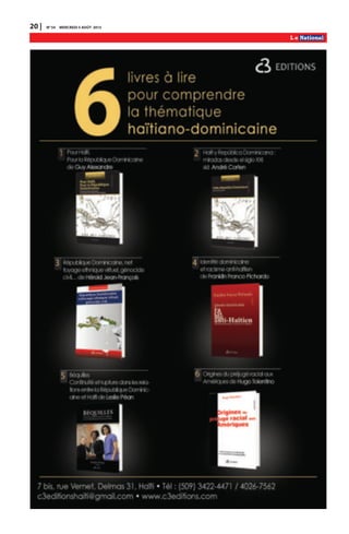 20 | N0
54 MERCREDI 5 AOÛT 2015
 