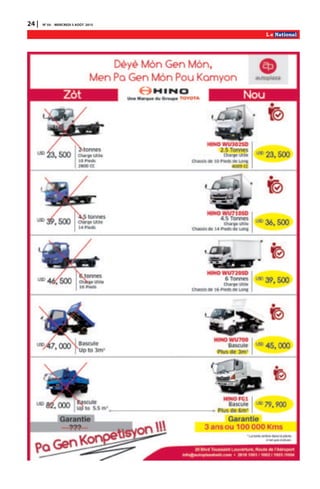 24 | N0
54 MERCREDI 5 AOÛT 2015
 