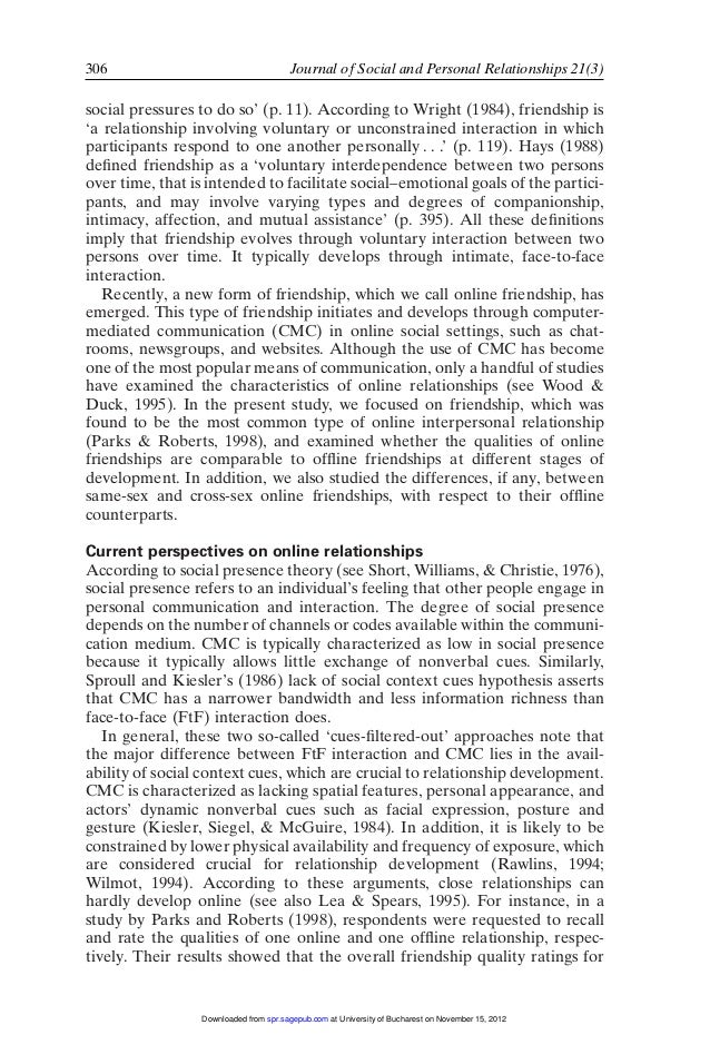 Journal Of Social And Personal Relationships 2004 Chan 305 20