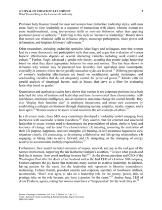 Judy Rozner Journal of strategic leadership v3 is2 2011 | PDF