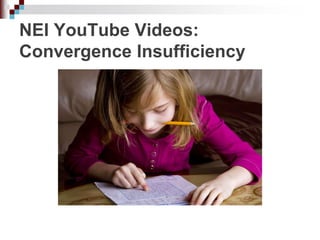 NEI YouTube Videos:
Convergence Insufficiency
 