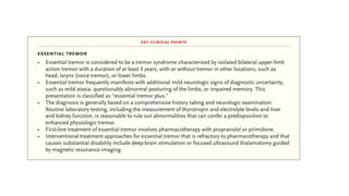 Journal presentation on essential tremor