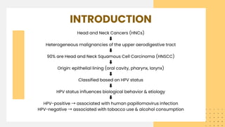 Summary of Advancing Head and Neck Cancer Therapies: From Conventional ...