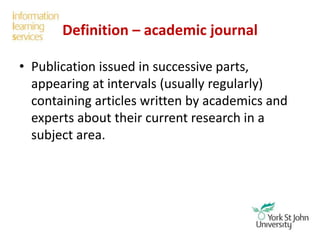 Journal article reference | PPT