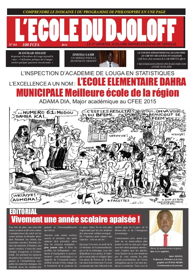 La Une D'un Journal Scolaire Collège  Prix Littéraire Inter