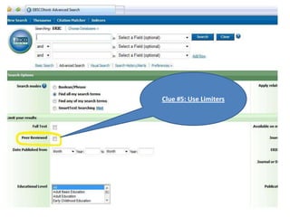 Clue #5: Use Limiters
