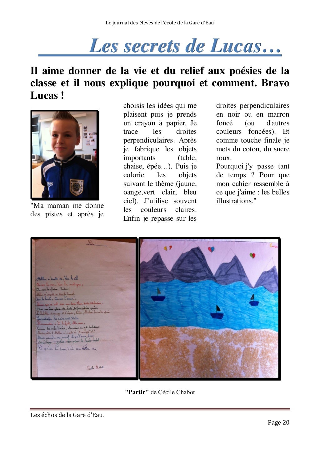 Journal de l'école