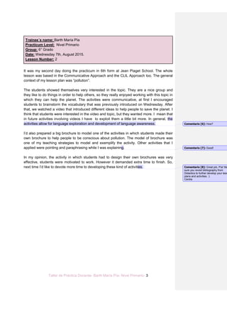 Taller de Práctica Docente- Barth María Pía- Nivel Primario- 3
Trainee´s name: Barth María Pía
Practicum Level: Nivel Prim...