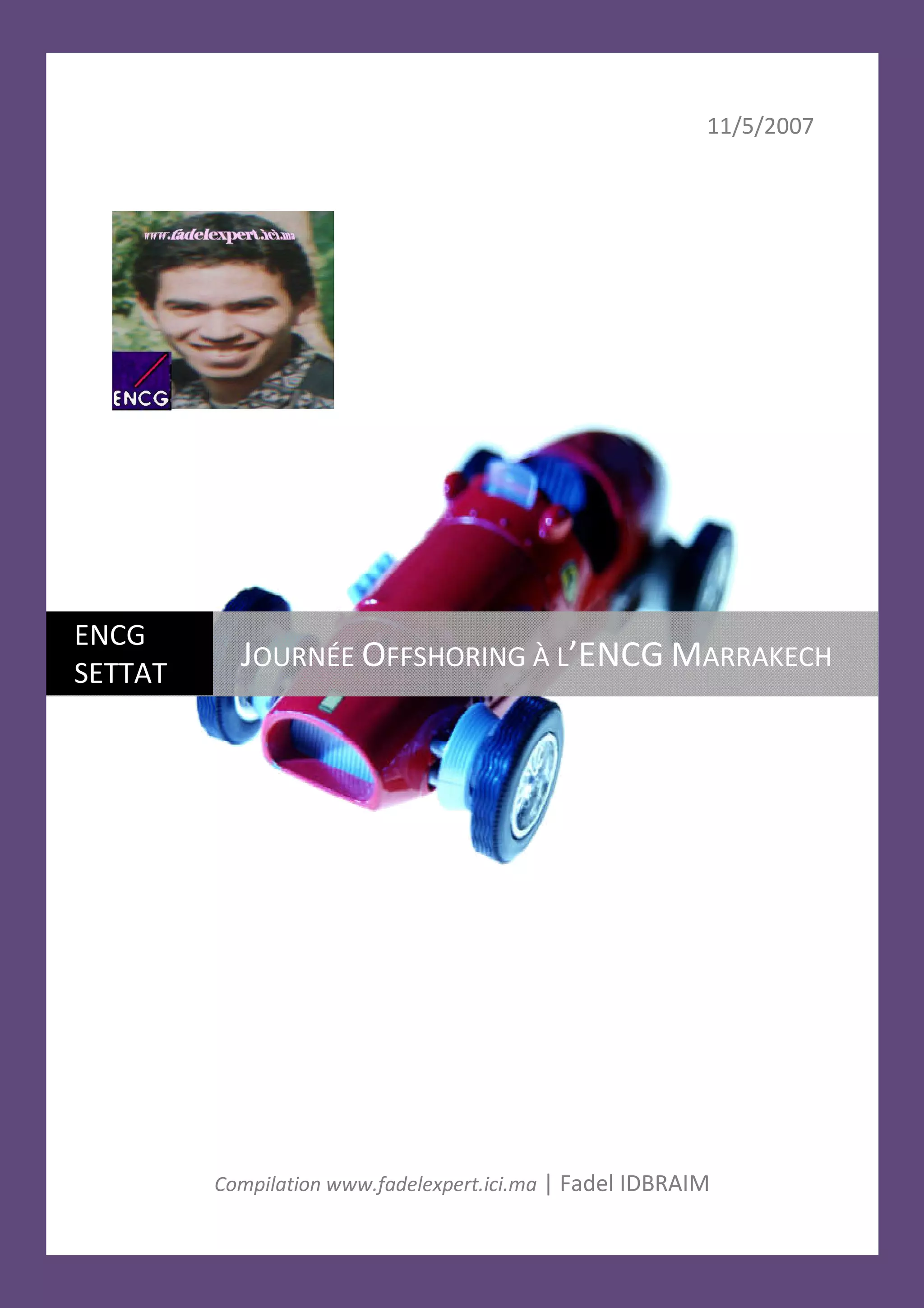 Journée Offshoring Maroc à l'ENCG Marrakech