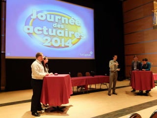 Présentation de nos actuaires devant de futurs actuaires