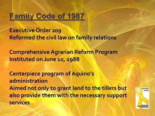 An hour later, Marcos conducted the inauguration at Malacañang. Loyalist civilians attended the ceremony, shouting "Marcos, Marcos, Marcos pa rin! (Marcos, Marcos, still Marcos!)". On the Palace balcony, Marcos took his oath as the President of the Philippines, broadcast by channels 13 and channel 7.