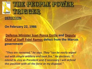 Some Accomplishments"Icon of Philippine Democracy“-served from 1986 to 1992She was the first female president of the Philippines Woman of the Year  1986- TIME MagazineEleventh President of the Philippines