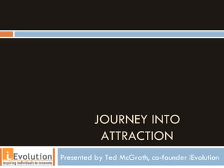 JOURNEY INTO ATTRACTION Presented by Ted McGrath, co-founder iEvolution 