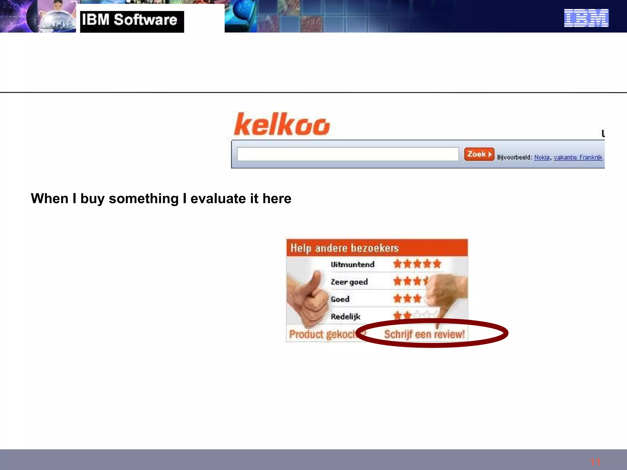 When I buy something I evaluate it here 