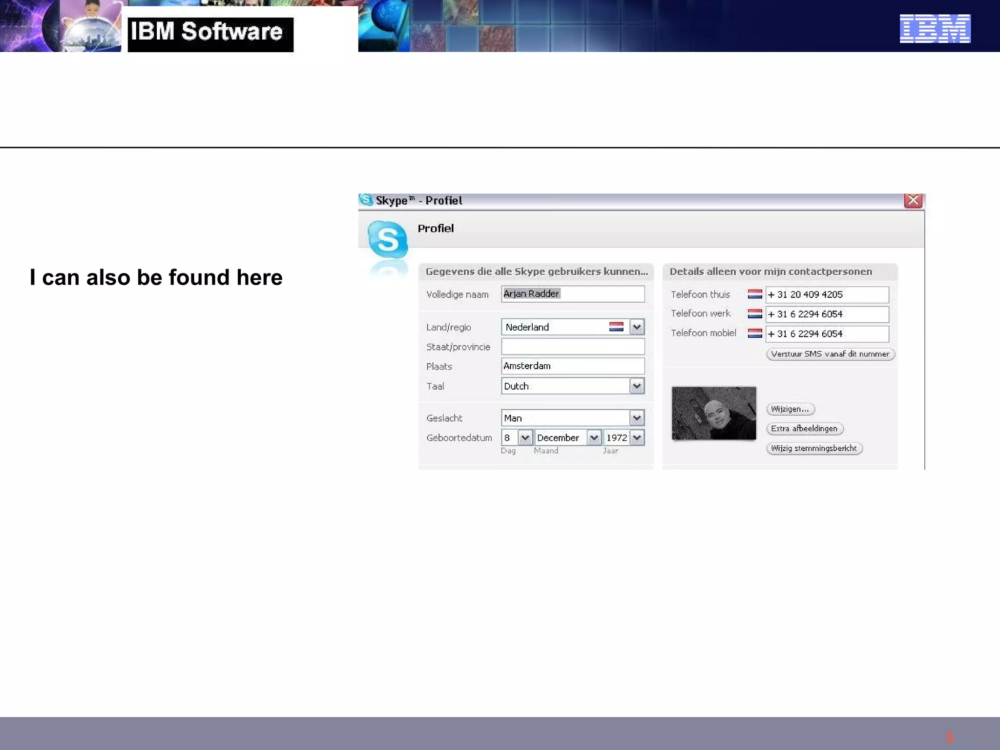 I can also be found here 